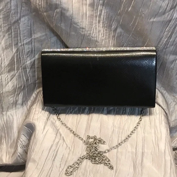 Elegant Silver and Blue Rhinestone Clutch - ZETA inspired - Picture 4 of 6